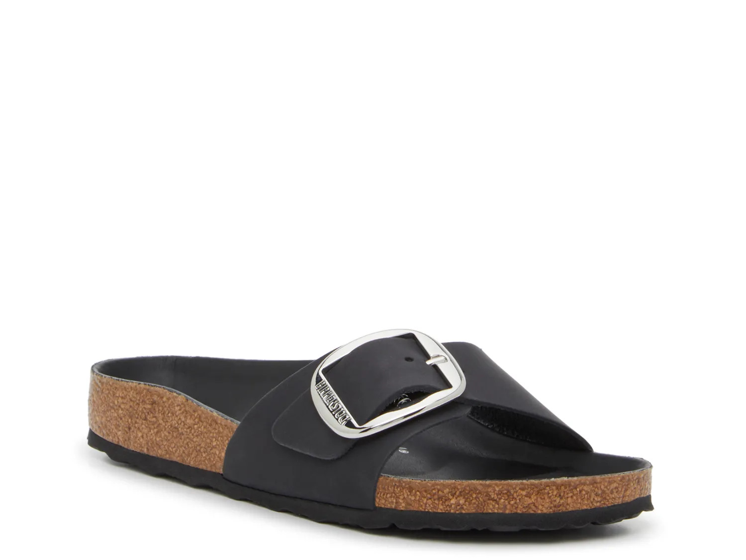 Birkenstock Madrid Big Buckle Sandal | Women's | Black | Size 5 | Sandals | DSW