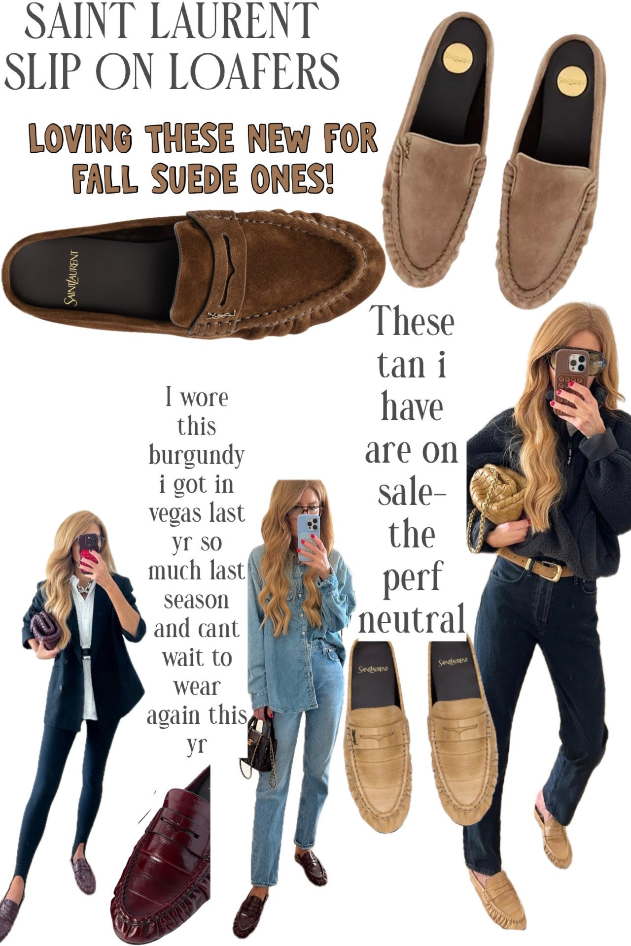 Favorite loafers from mast season are back and come in a new suede. I cant explain how comfy these are- 10/10 recommend. Run true to size. Linked a few less spendy options too.

#LTKSeasonal #LTKootd #LTKOver40