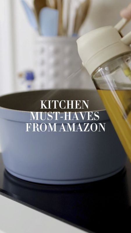 A list of my favorite kitchen gadgets and must haves (and why):

*Blue Pot: This brand of cookware has become my favorite! We have the pan too. They are so versatile and I find myself grabbing them to boil, pan fry, steam and more! We use them daily and they still look great. 

*Olive Oil Dispenser: It sprays and pours! It’s replaced have to using non stick sprays and it’s even more convenient. I love it so much that I’m buying the green one next for my avocado oil. 

*Lazy Susan: Beautiful and functional! I keep it near my stove to keep essentials handy. It’s also great for entertaining. And don’t miss these ramekins and napkin holders too!

*Bug Catcher. Wow - I’m always shocked how many bugs I find on this!! If you’re like me and find your doors wide open thanks to the kids you’re going to want a couple of these in the house. I’ve  loved keeping our kitchen specifically bug free with this.

*Kitchen Towels: The key part to these towels is the Velcro loop so they actually stay in place instead of the floor. The material is softer than I was expecting but it’s super absorbent! I love these blue and white grandmillennial designs too.

*Magnetic Measuring Spoons: Finally, a easy way to keep your measuring spoons together and organized. I love the round and slim options, great for reaching in herb containers!

*Chopper: A kitchen MVP! Great for easily making a chopped salad and amazing for prep work including chopping onions. There is a mandolin option too! 

#LTKVideo #LTKHome #LTKFindsUnder50