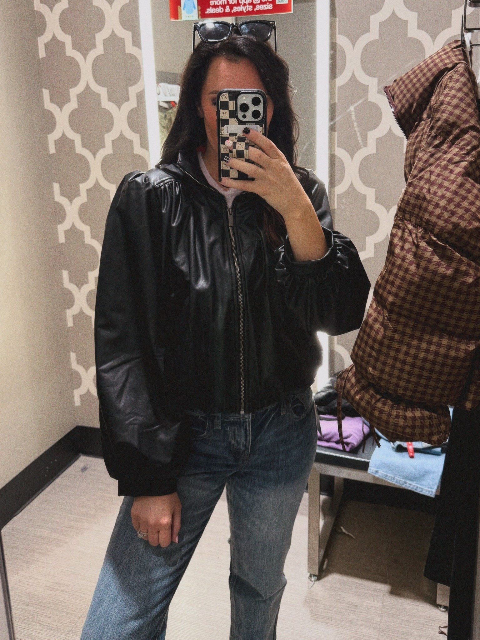 Loving this leather jacket from Target! I’m wearing the size Medium! Perfect for concerts 

#LTKSeasonal #LTKParties #LTKStyleTip