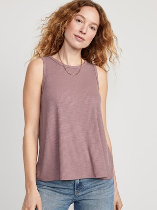 Luxe Rib-Knit Swing Tank Top for Women | Old Navy (US)