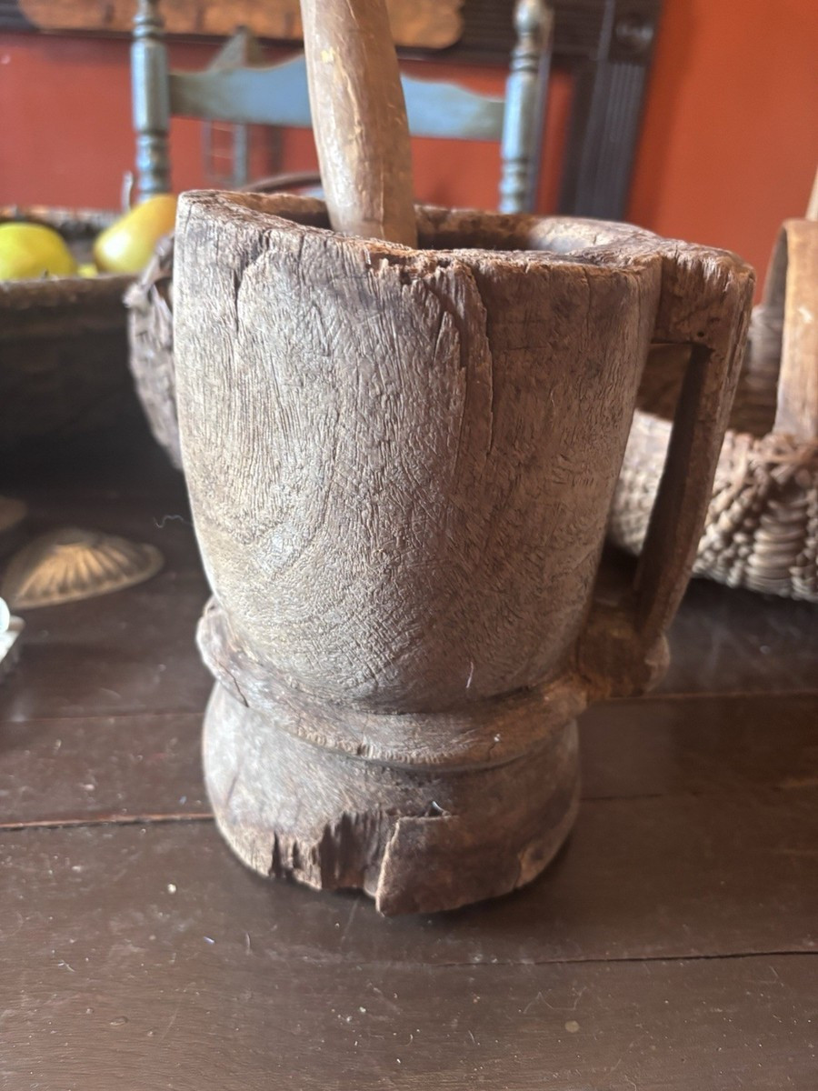 Early Primitive Mortar And Pestle | eBay US