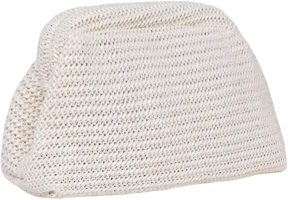 GORGLITTER Women's Crochet Purses Wedding Prom Summer Beach Bag Dumpling Cloud Evening Clutch Pur... | Amazon (US)