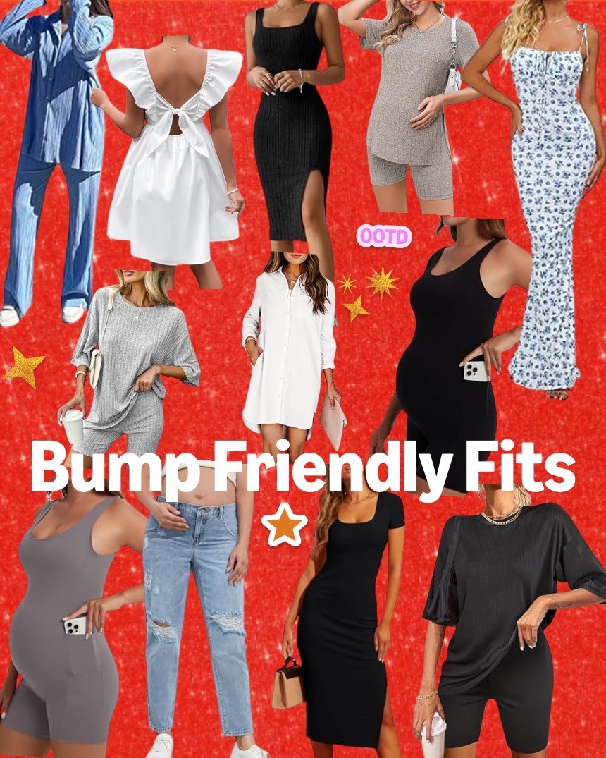 I don’t usually buy maternity-specific outfits, but bump-friendly ones that can also be worn postpartum. Here’s a list of my favorite maternity and bump-friendly clothing I wear repeatedly.

#LTKFindsUnder50 #LTKBump #LTKStyleTip