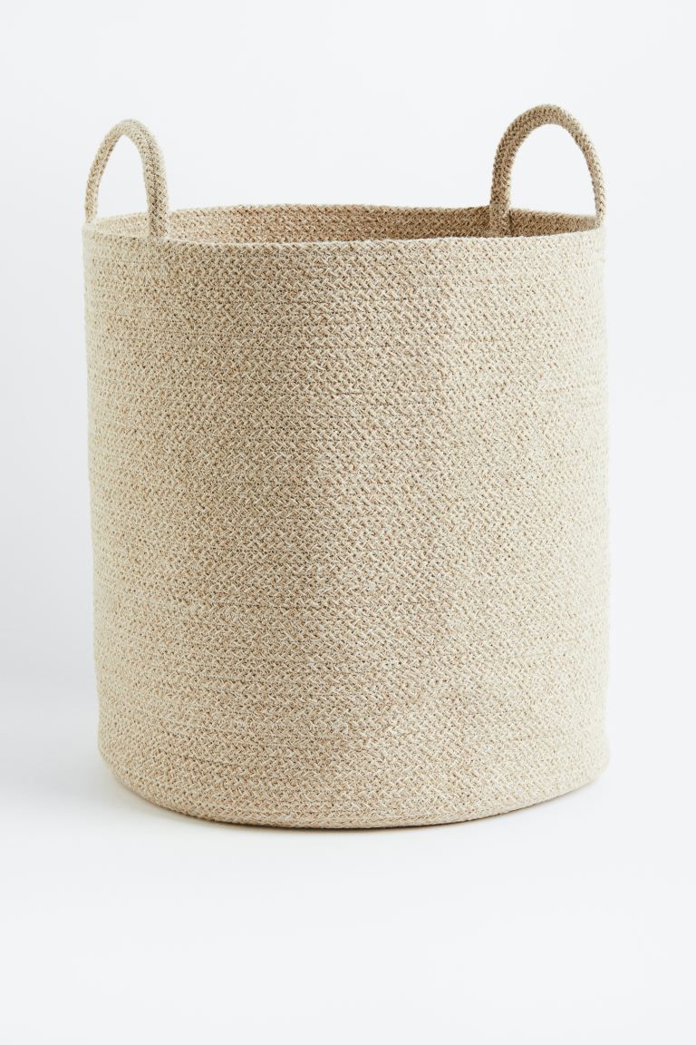 Cotton Storage Basket - Light beige - Home All | H&M US | H&M (US + CA)