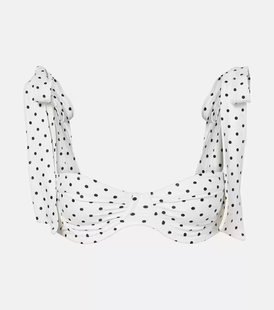 Same Lady polka-dot bikini top | Mytheresa (INTL)