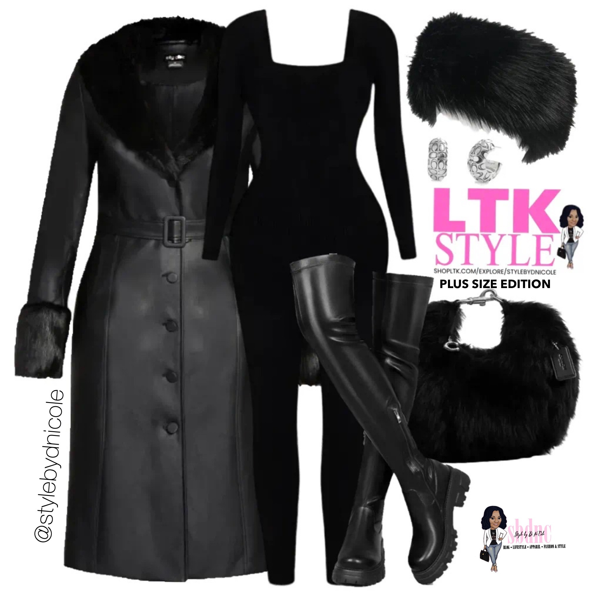 To be fabulous in fur, leather, and black! Yes! 

Available in sizes 0XL-4XL! 

#LTKPlusSize #LTKParties #LTKMidsize