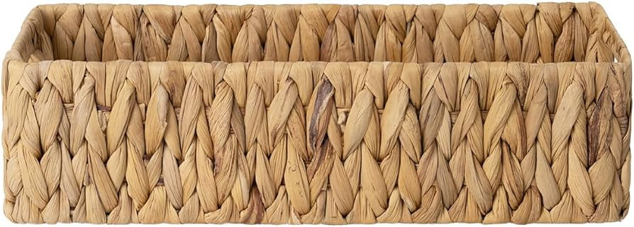StorageWorks Water Hyacinth Basket for Toilet Paper, Wicker Baskets for Storage with Built-in Han... | Amazon (US)