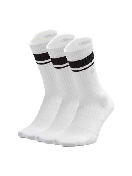 Men's Daily Stride Ribbed Comfort Crew Socks | Lululemon (US)