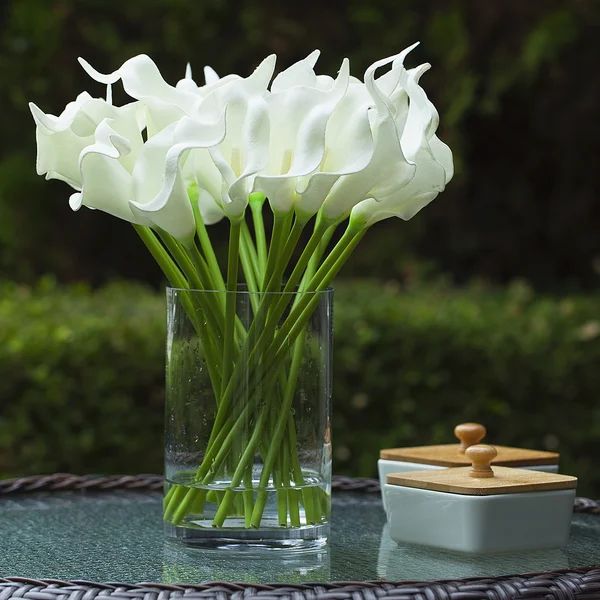Lilies Flower Arrangement in Vase | Wayfair North America