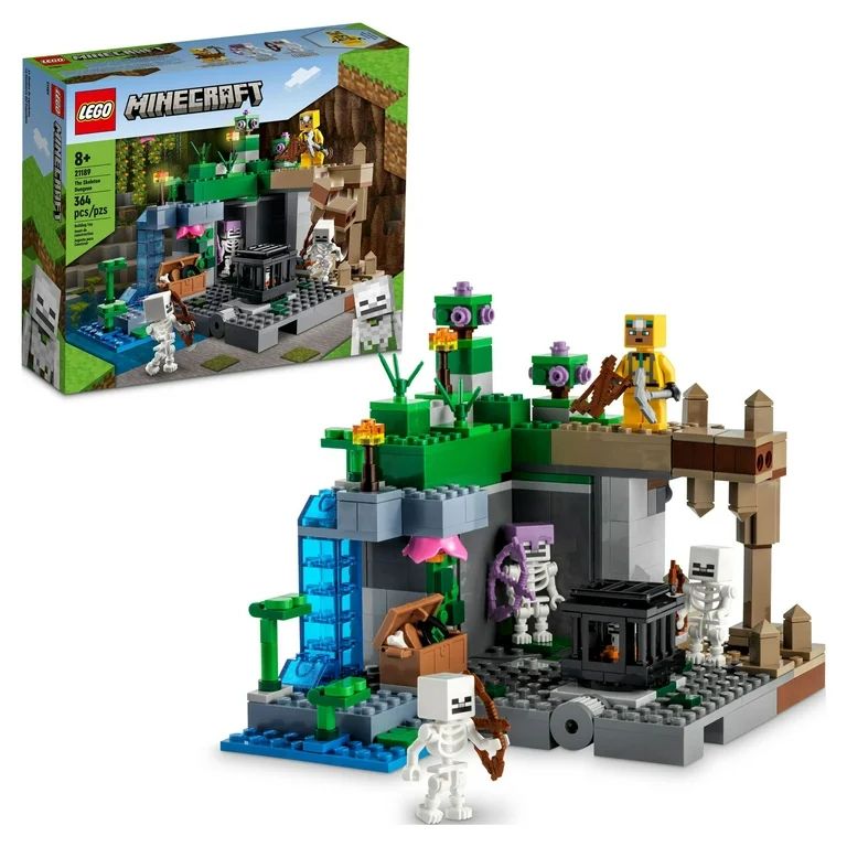 LEGO Minecraft The Skeleton Dungeon Set, 21189 Construction Toy for Kids with Caves, Mobs and Fig... | Walmart (US)