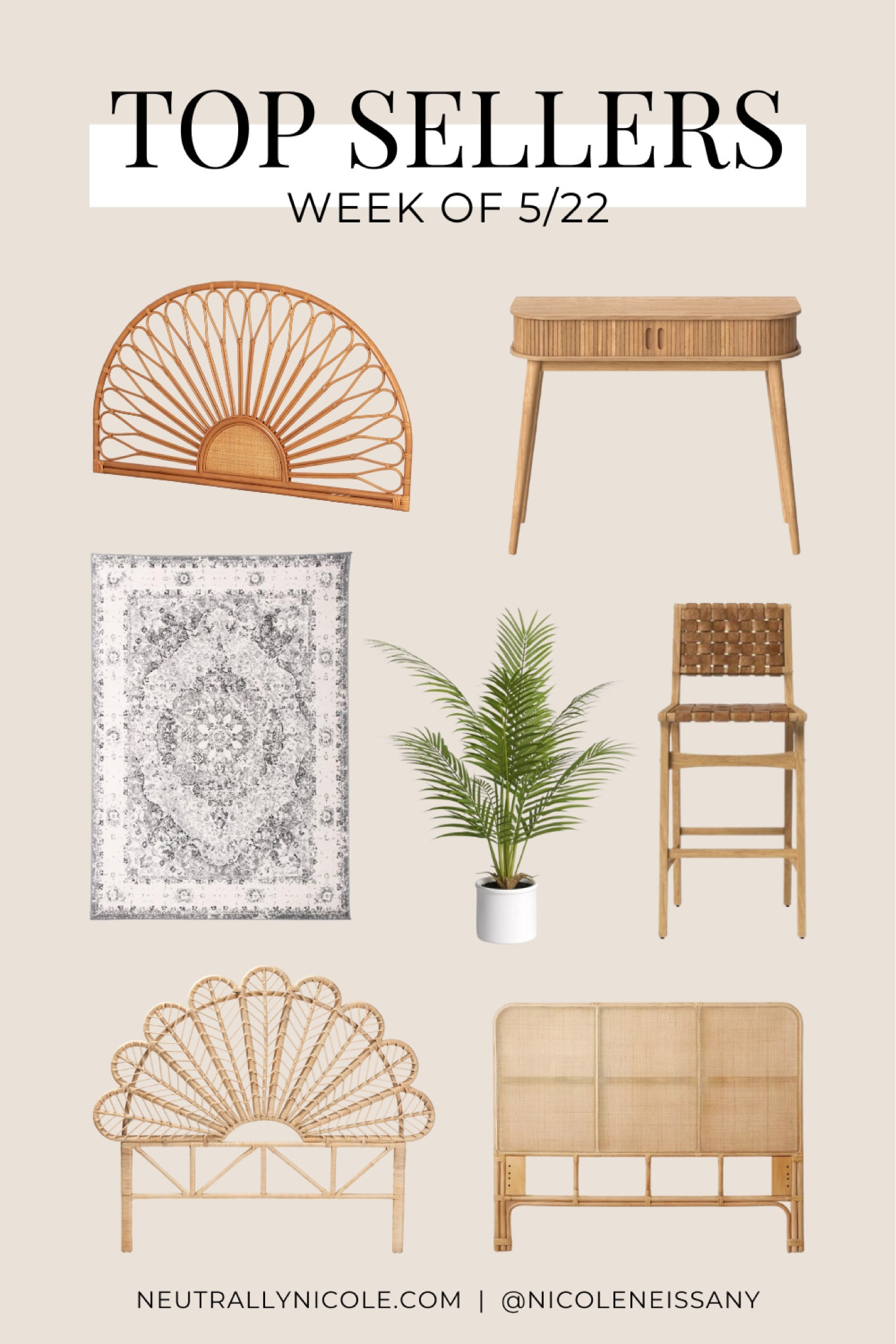 Top sellers last week 5/22

// #ltkfind #ltkhome #ltkseasonal #ltkfind #ltkstyletip #ltkunder50 #ltkunder100 home decor, patio decor, backyard decor, patio furniture, backyard furniture, outdoor decor, outdoor furniture, outdoor rug, boho rug, area rug, patio rug, bar stool, counter stool, kitchen stool, kitchen furniture, headboard, boho headboard, rattan headboard, bedroom furniture, bedroom decor, faux plant, entryway table, console table, home decor, neutrals, neutral style, minimalist, Target, Wayfair, Amazon, Amazon home, Amazon finds