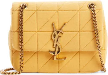 Saint Laurent Mini Jamie Lock Baguette Wool Shoulder Bag | Nordstrom | Nordstrom