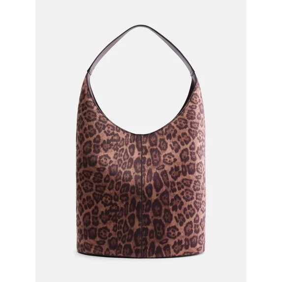 Scenario Women's Bucket Handbag, Leopard Print | Walmart (US)