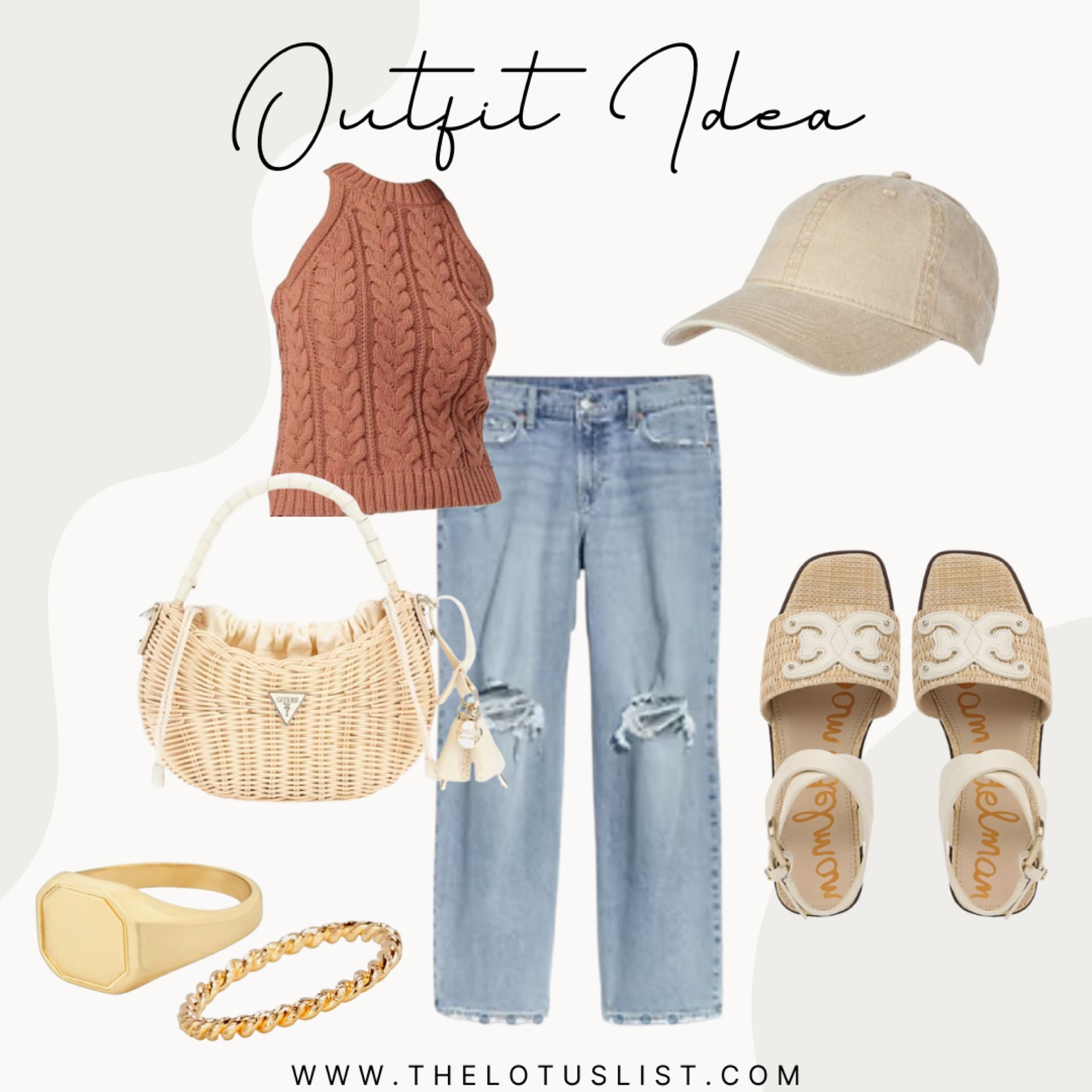 Outfit Idea

LTKshoecrush / ltkfindsunder100 / ltkfindsunder50 / ltkplussize / ltkmidsize / style tip / LTKsalealert / LTKstyletip / spring outfit / outfit idea / outfit ideas / spring outfits / summer outfit / summer outfits / Sam Edelman / Sam Edelman shoes / guess / guess bag / rattan handbag / woven handbag / gold rings / ettika / gold plated rings / brown halter top / jeans / denim / ripped jeans / plus size outfit / mid size outfit / plus size / mid size / 

#LTKstyletip #LTKSeasonal #LTKitbag