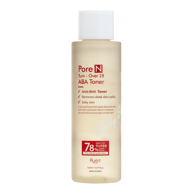 THE PLANT BASE - Pore N Turn-Over 28 ABA Toner | YesStyle Global