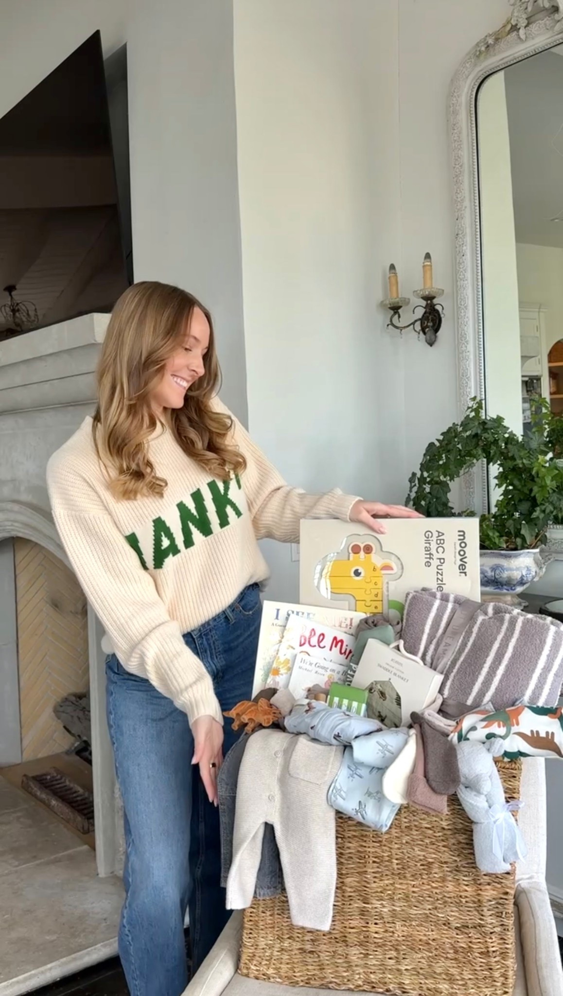 Baby Basket for my best friend 🩵 I linked everything I could find or something similar! 

#LTKKids #LTKBaby #LTKFindsUnder50