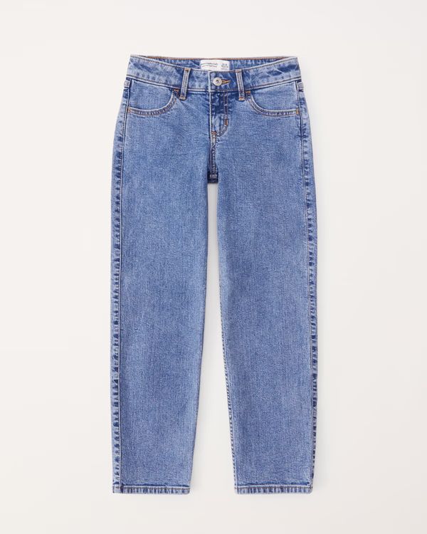 girls mid rise boyfriend jeans | girls bottoms | Abercrombie.com | Abercrombie & Fitch (US)
