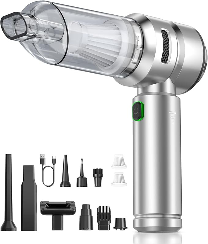 Car Vacuum,3 Suction Modes,Portable Mini Cordless Cleaner with 24000pa Suction Power,Type-C Charg... | Amazon (US)