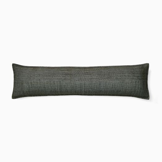 Channeled Weave Lumbar Pillow Cover | West Elm (US)