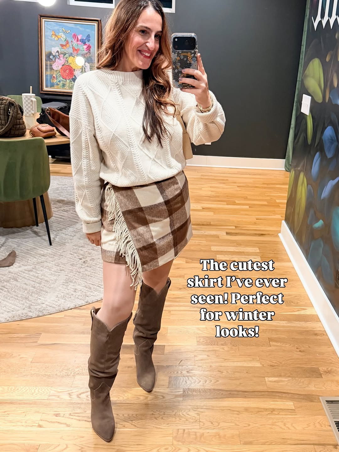 Wearing a medium in everything. I feel so cute and confident in this look. Great for #winterdatenight.

#cuteoutfit #winteroutfit #datenightoutfit #dinneroutfit 

 #LTKOver40 #LTKMidsize #LTKFindsUnder50