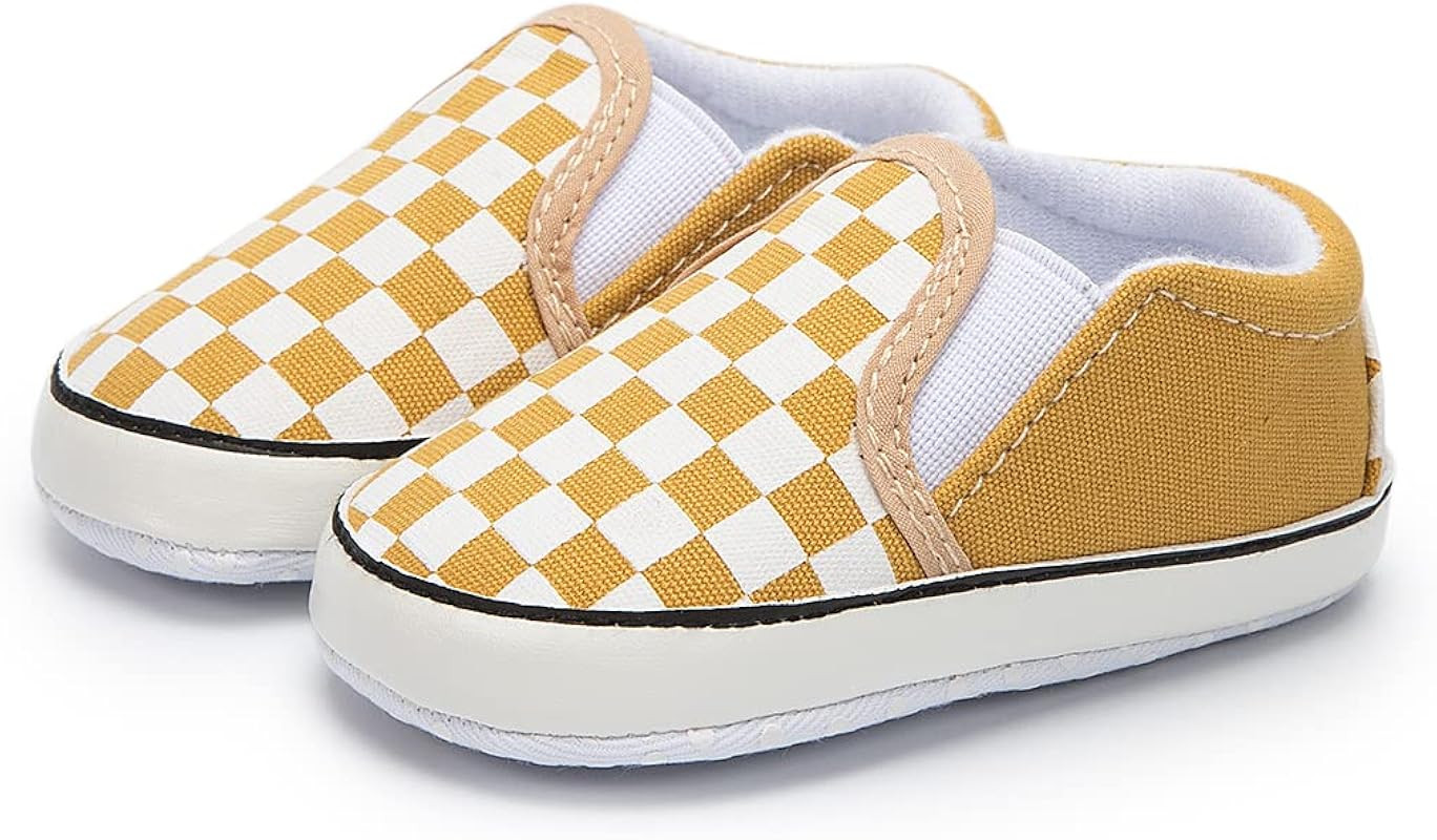 Aploxphy Baby Boys Girls Canvas Casual Sneakers Soft Sole Newborn Ankle Infant Flat Lazy Loafers Fir | Amazon (US)