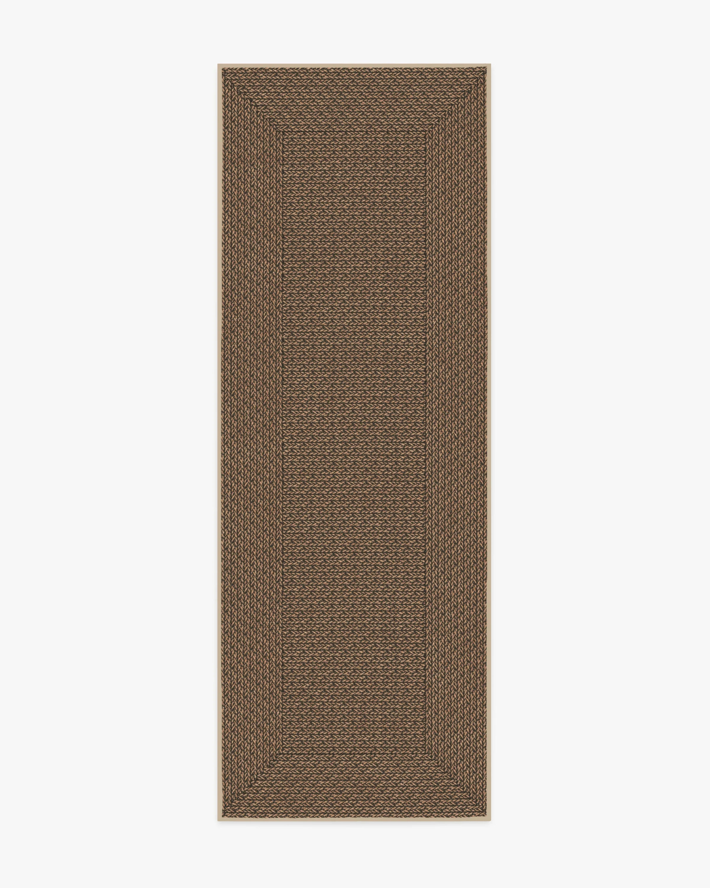 Border Braid Sand Re-Jute Rug | Ruggable