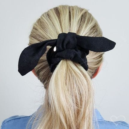 Scrunchie/ Lacinho Piuka Sasha Linho Preto | Dafiti (BR)