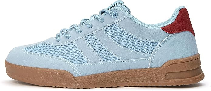 LUCKY STEP Women's Retro Fashion Sneakers Classic Mesh Gum Sole Tennis Footwear Casual Running Tr... | Amazon (US)