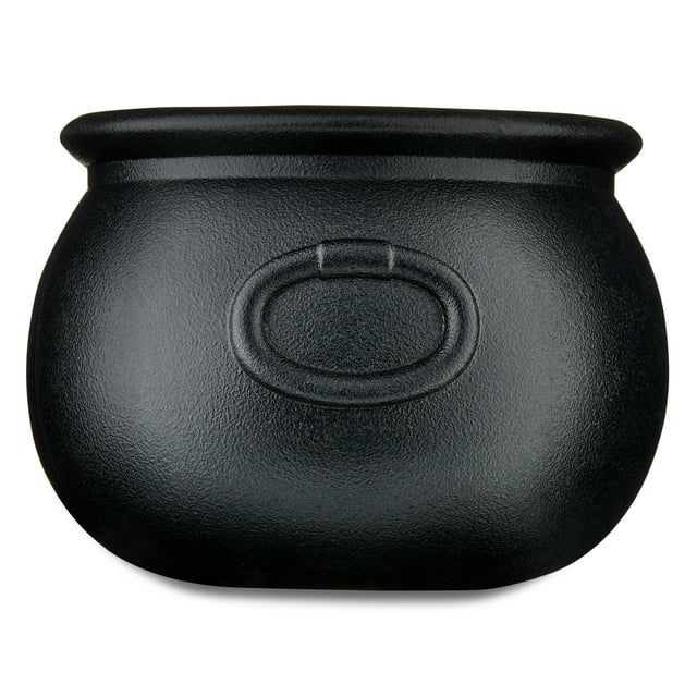 Halloween Black Polypropylene Cauldron Serving Bowl Decoration, 5.75 in x 5.75 in x 8 in, by Way ... | Walmart (US)