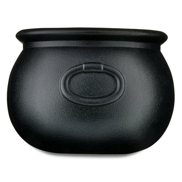 Halloween Black Polypropylene Cauldron Serving Bowl Decoration, 5.75 in x 5.75 in x 8 in, by Way ... | Walmart (US)