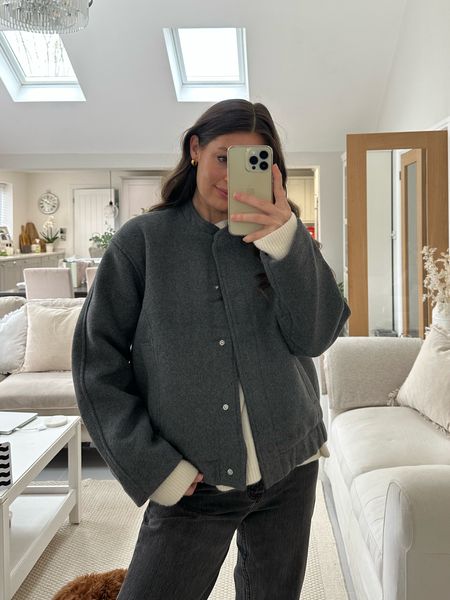 Grey Bomber
I’m wearing size small 