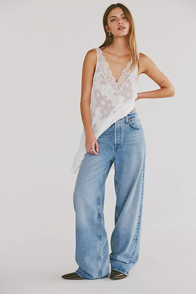 AGOLDE Low-Rise Baggy Jeans | Free People (Global - UK&FR Excluded)