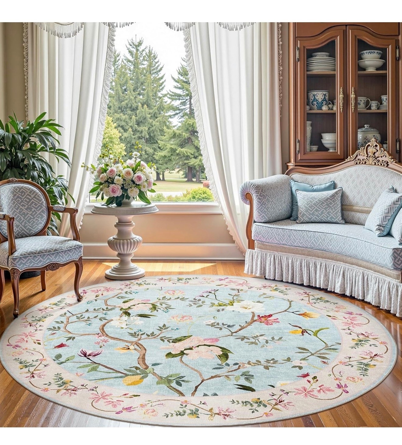 Blue & Pink Floral Round Rug 🌸🩵

This gorgeous blue and pink floral round rug is giving all the grandmillennial and cottagecore vibes! The soft watercolor florals, delicate vine details, and pretty pastel colors make it the perfect statement piece for a dining room, breakfast nook, sunroom, or bedroom. Bonus—it’s washable, non-slip, and budget-friendly, making it as practical as it is beautiful. 🌿✨

Floral round rug • blue and pink home decor • grandmillennial style • cottagecore home decor • round dining room rug • pastel home accents • vintage-inspired rug • feminine home decor • washable area rug • Amazon home finds 🌸🩵🏡✨

#LTKHome #AmazonHomeFinds #GrandmillennialStyle #CottagecoreDecor #PrettyHomeDecor

#LTKHome #LTKSeasonal #LTKmomlife