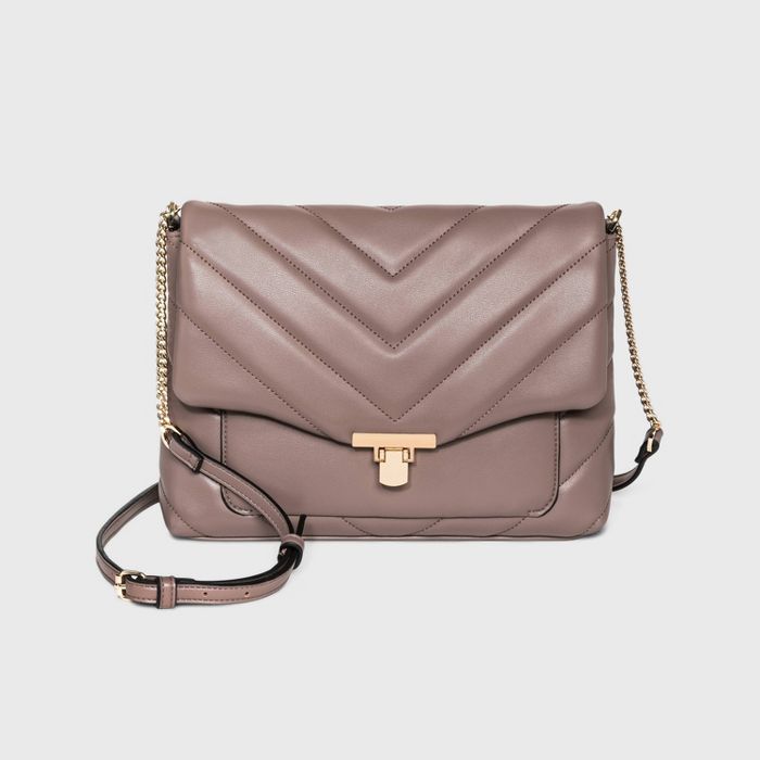 Metal Clasp Closure Boxy Large Crossbody Bag - A New Day™ | Target