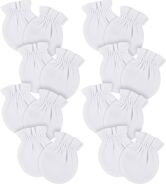 Gerber Baby Girls' 8-Pack and 12-Pack No Scratch Mittens | Amazon (US)