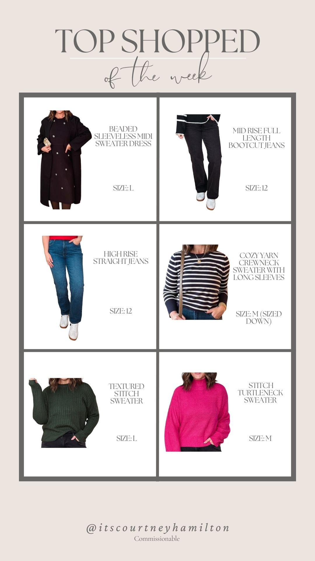 Top Shopped of the Week!!

winter fashion, walmart fashion, finds under 50, sweater, denim, casual outfit, midsize fashion, coat, courtney hamilton 

 #LTKSeasonal #LTKSaleAlert #LTKFindsUnder100