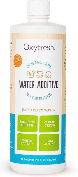 OXYFRESH Premium Pet Care Solution Cat & Dog Dental Water Additive, 16-oz bottle - Chewy.com | Chewy.com