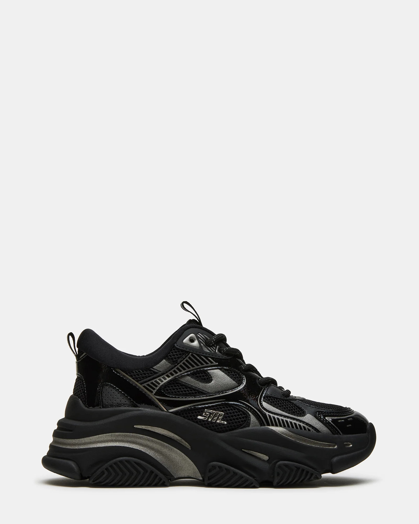 VORTEX Black Platform Low-Top Sneaker | Women's Sneakers | Steve Madden (US)