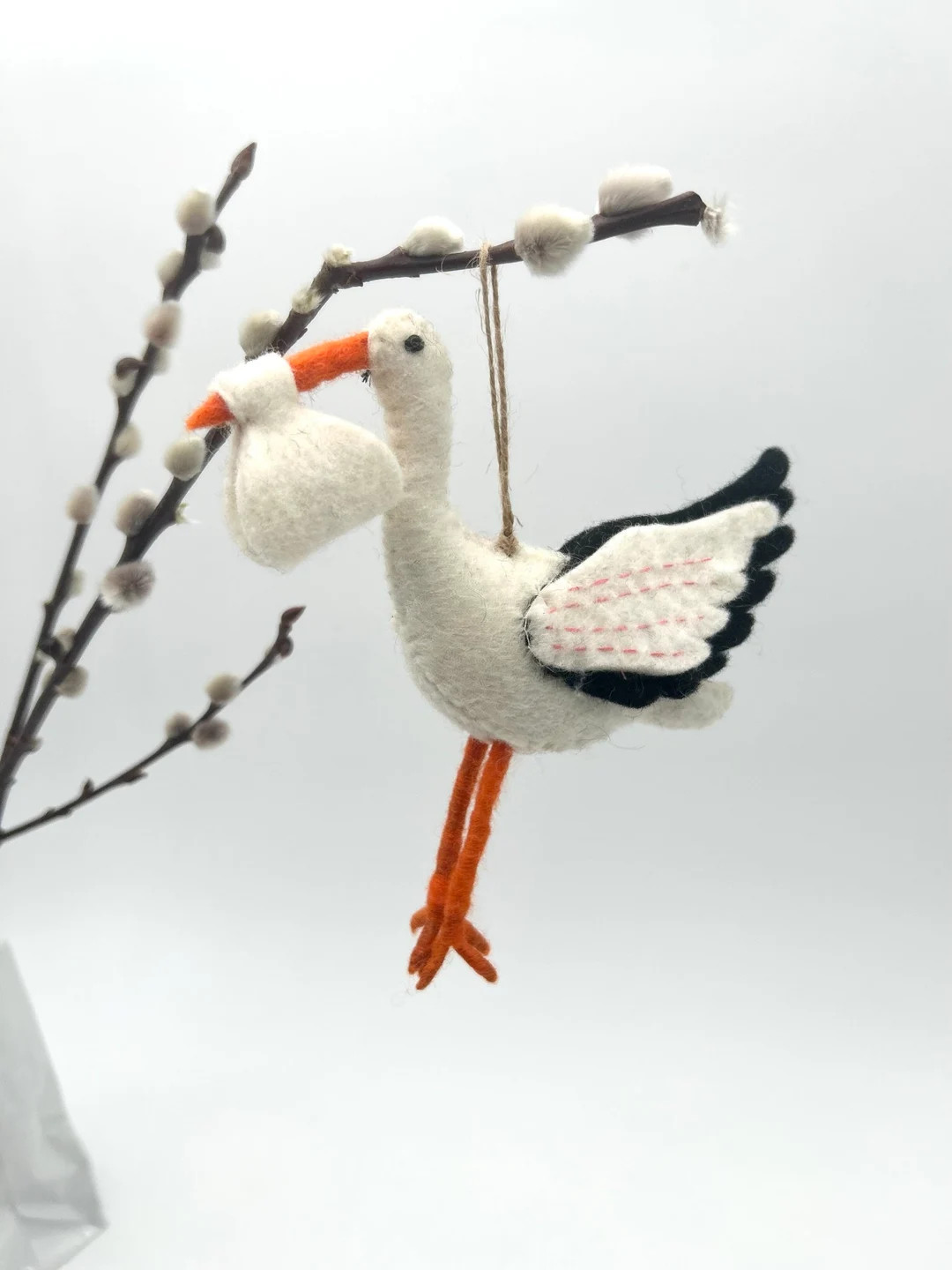Pendant Stork I Felt Christmas Tree Decoration I Christmas - Etsy | Etsy (US)