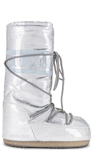 Icon Glitter Boot in Silver | Revolve Clothing (Global)