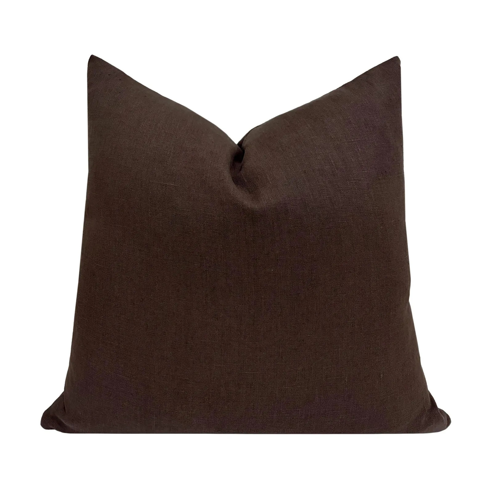 REMINGTON || Dark Brown Linen Pillow Cover, Brown Pillow, Sofa Pillow, Linen Pillow Cover, Throw ... | Etsy (Global)