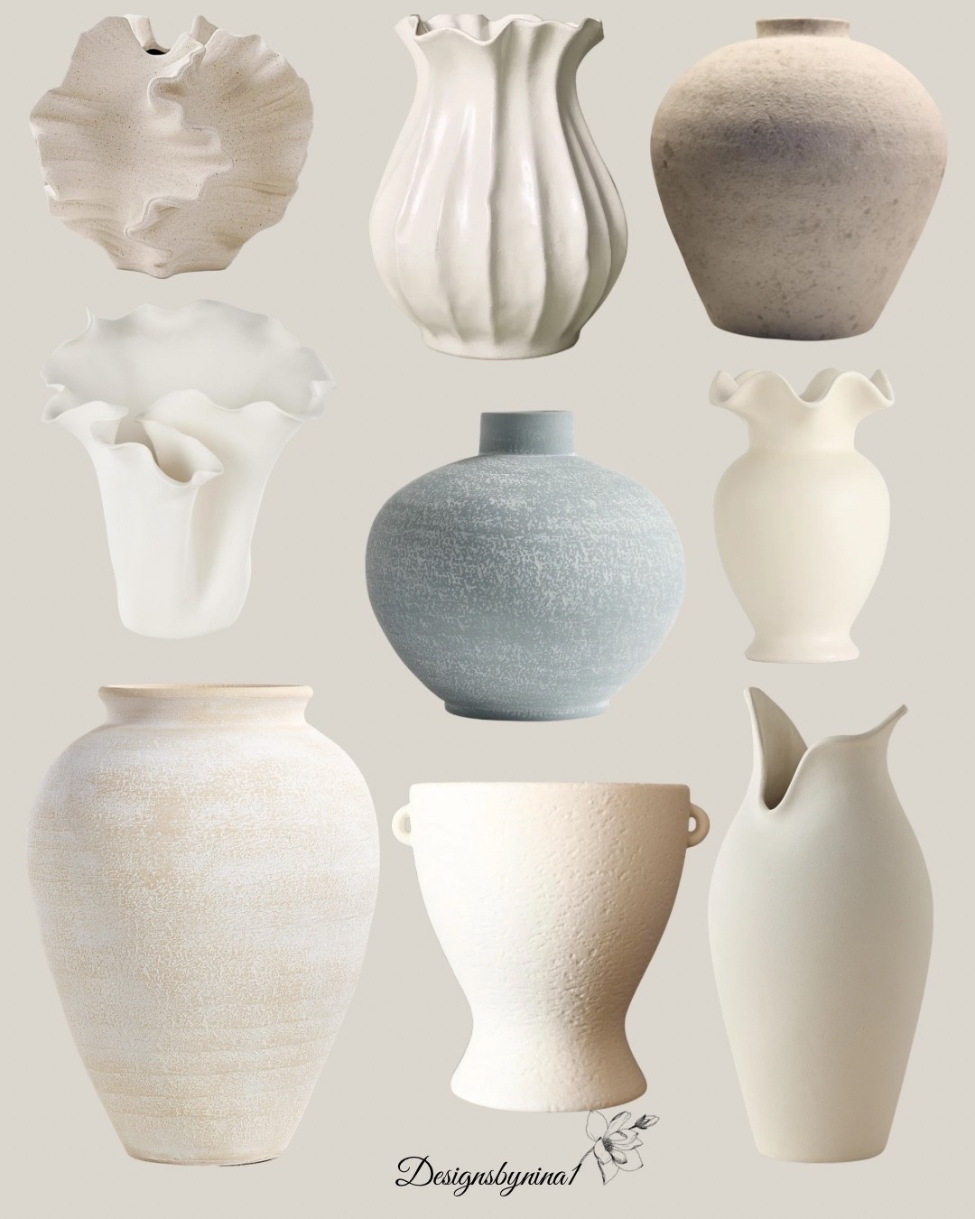 🙌🏼Gorgeous sculptural vases! 

Home Decor | Living Room Decor Warm Neutral Decor | Classic Blues | Transitional Decor | Transitional Modern Coastal | Modern Organic Decor | Classic Decor | Timeless Decor | Vase Styling

#LTKHome