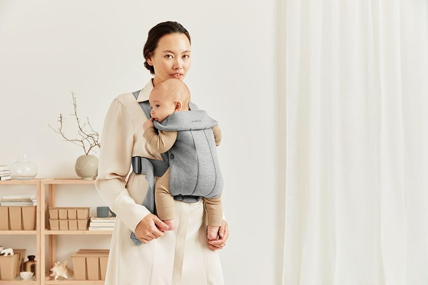 BABYBJÖRN Baby Carrier Mini, 3D Jersey, Dove Blue | Amazon (US)
