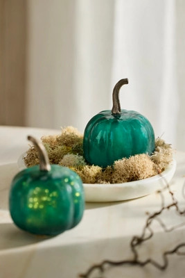 Mini Glass Pumpkins, Set of 2 | Anthropologie (US)