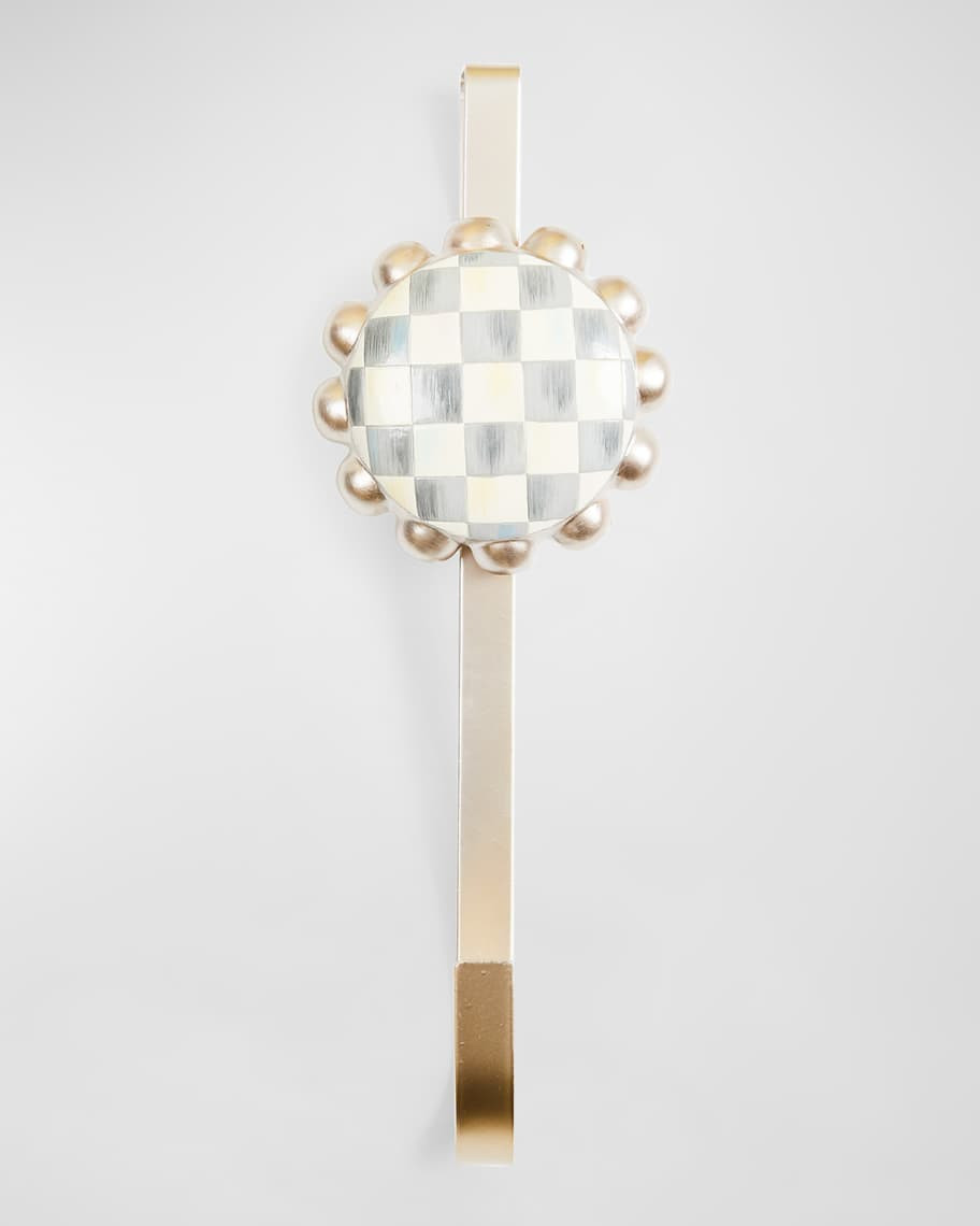 MacKenzie-Childs Sterling Check Wreath Hanger | Neiman Marcus