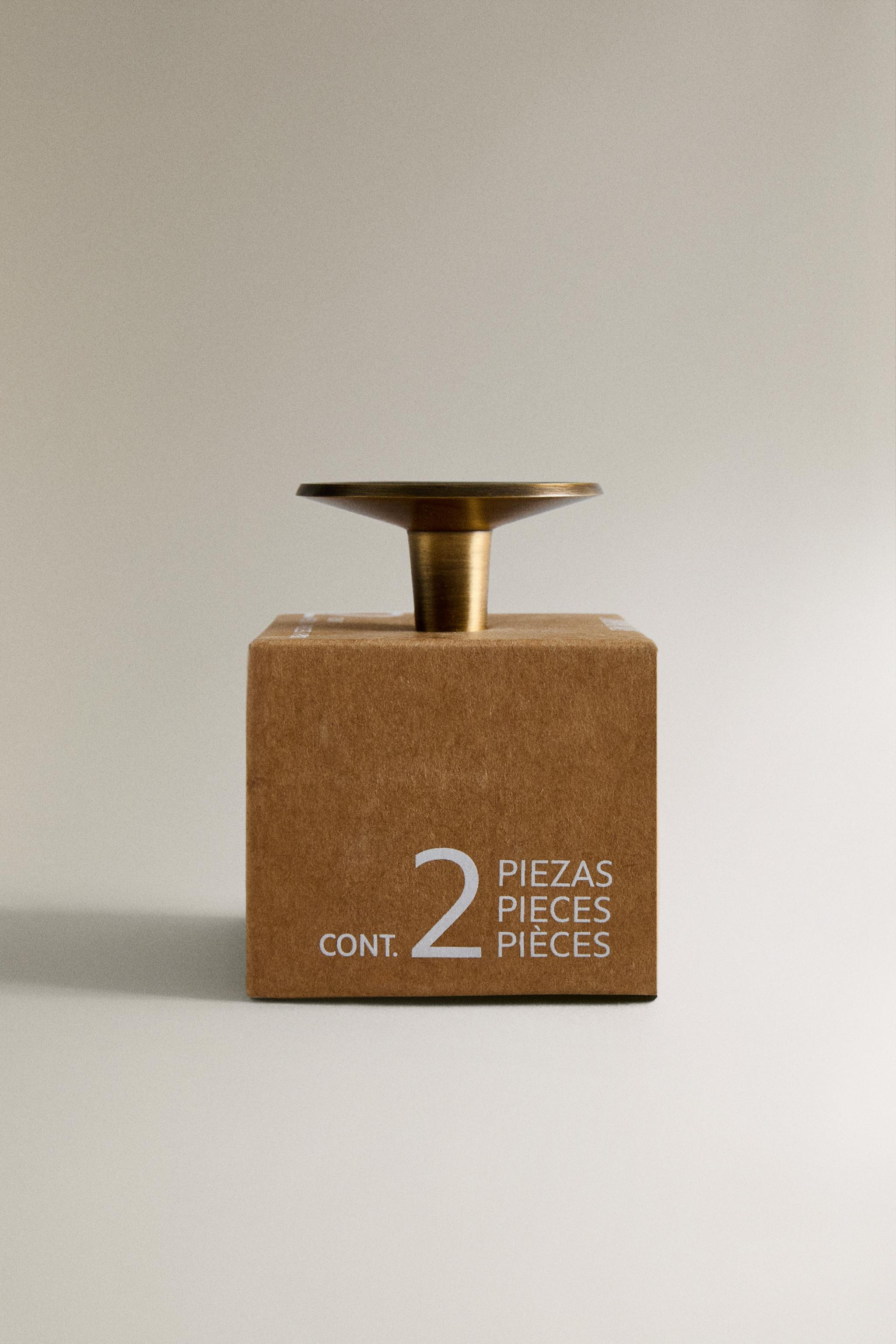 SET OF ROUND BRASS KNOBS (SET OF 2) | Zara US