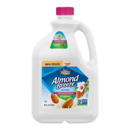 Almond Breeze Unsweetened Original Almond Milk, 96 oz | Walmart (US)