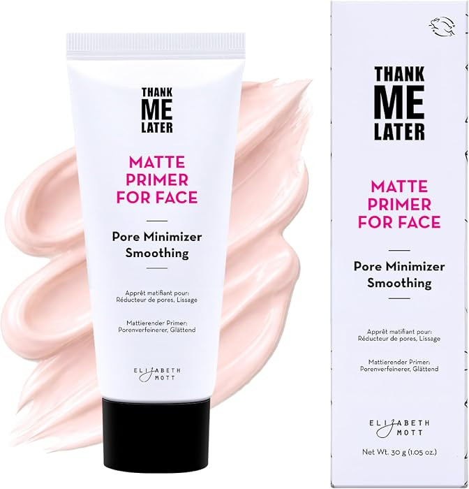 Elizabeth Mott Thank Me Later Face Primer - Mattifying Makeup Base Primer for Smooth Skin - Pore ... | Amazon (US)