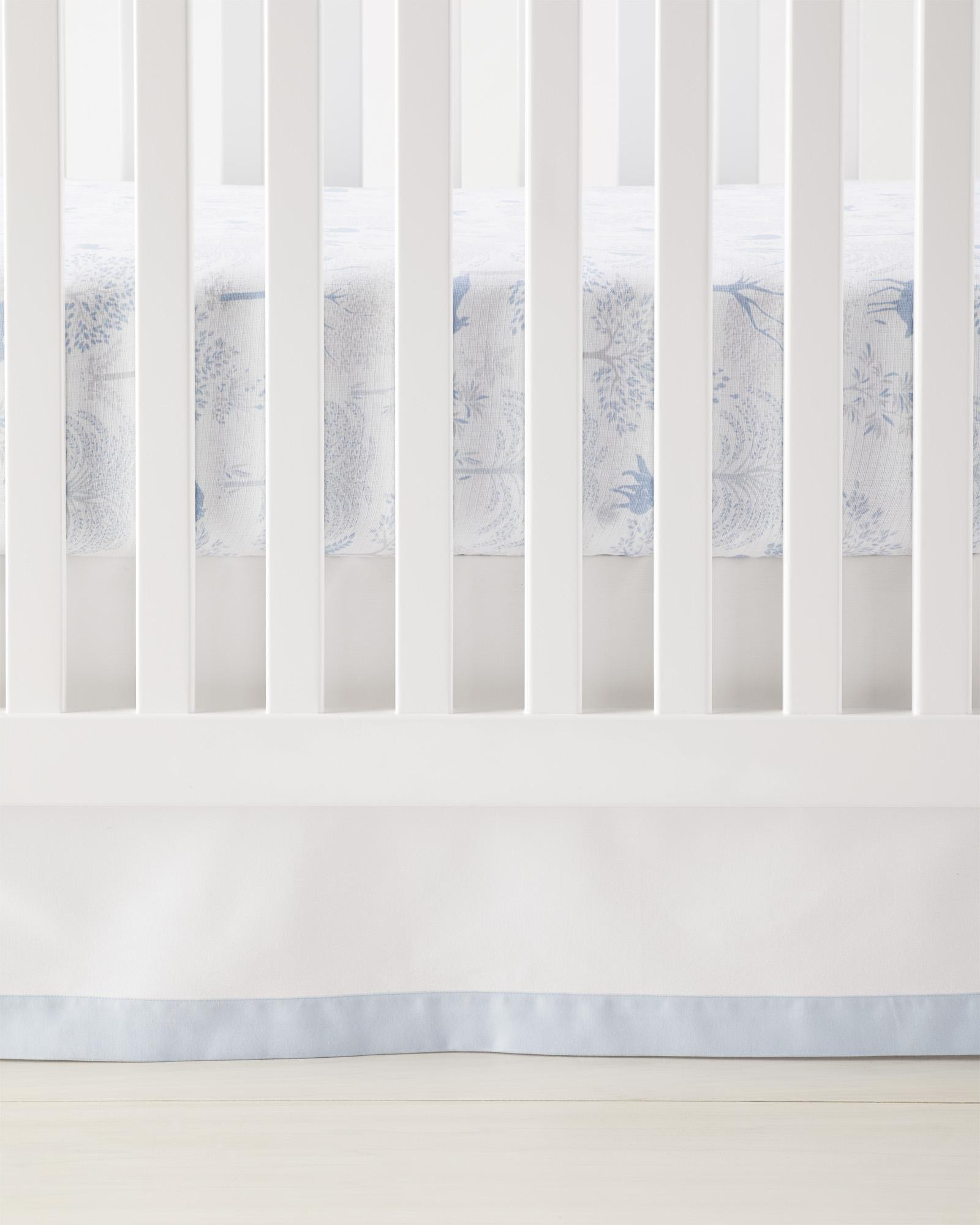 Border Frame Crib Skirt | Serena and Lily